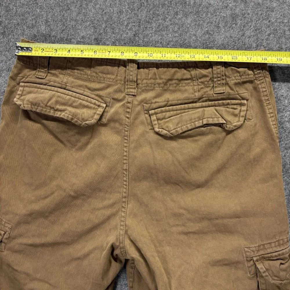 Vintage Polo Ralph Lauren Cargo Shorts Men's 36x14 Brown Baggy Y2K Paratrooper